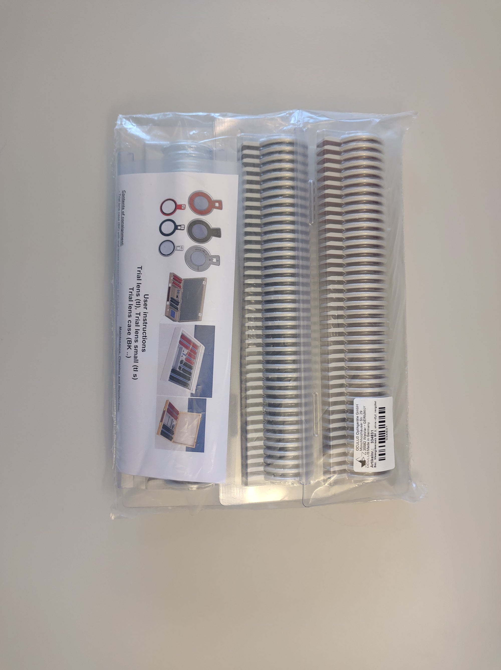 Oculus Trial Lens set BK 2, sans +cylindre, non traité